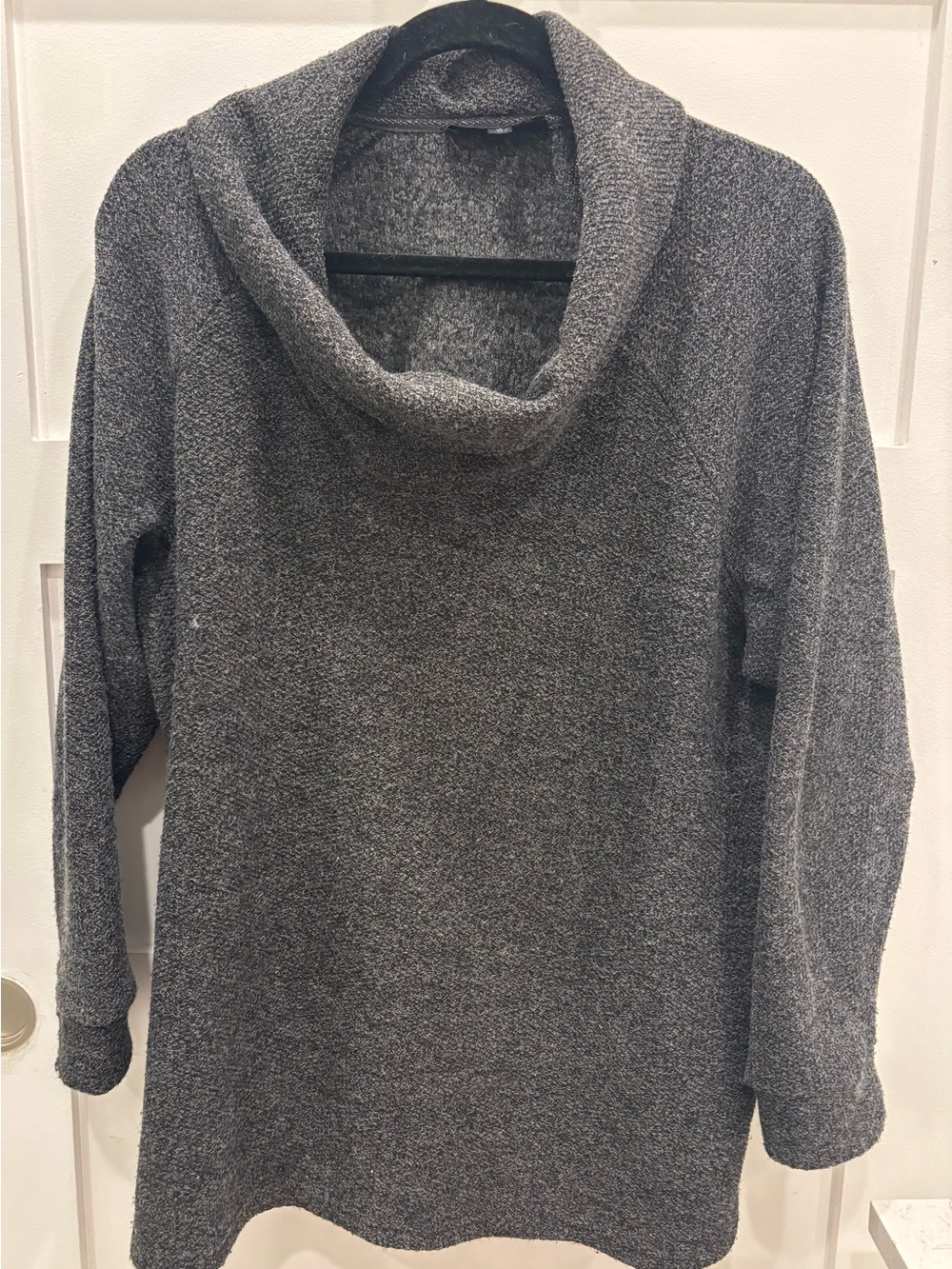 Jane and Delancey Charcoal Gray Cowl Neck Sweater